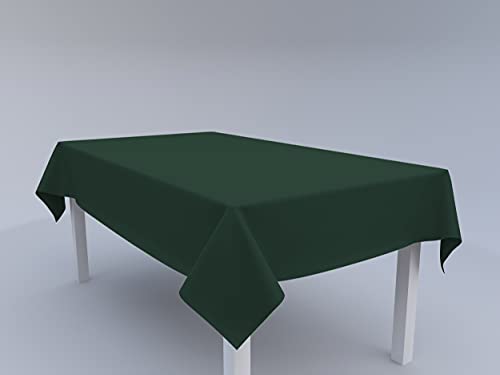 Tom'Shop Tischdecke [Dunkel Grün, 120cm x 160cm] Tablecloth Tischtuch Tischwäsche Tischdekoration Tafeltuch von Tom'Shop