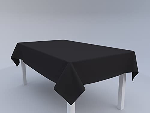 Tom'Shop Tischdecke [Schwarz, 140cm x 220cm] Tablecloth Tischtuch Tischwäsche Tischdekoration Tafeltuch von Tom'Shop