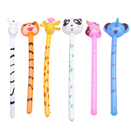 Aufblasbare Tiere, riesiges niedliches Panda-Zebra-Spielzeug, aufblasbare Giraffe für Kinder, Tierthema, Geburtstagsparty, Dekoration, Zubehör, 6 Stück (zufällige Farben) Aufblasbare Tiere, riesiges niedliches Panda-Zebra-Spielzeug, aufblasbare Giraffe für Kinder, Tierthema, Geburtstagsparty, Dekoration, Zubehör, 6 Stück (zufällige Farben) von Tomaibaby
