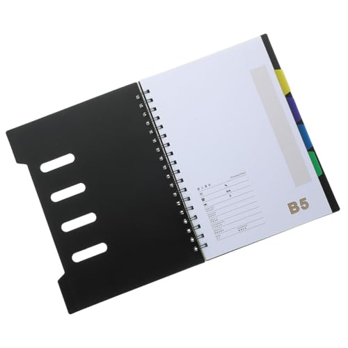 Tomaibaby B5 Spiralblock, 6. 3X8. 2-Zoll-Journal-Notizblock Spiralförmiges Business Notizbuch mit Trennwand für Studenten Büro Schreiben Planer von Tomaibaby
