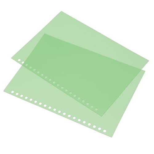 Bindungsabdeckung, 20 Löcher aus 50 PCs Papierschutz für Notebooks (Grün) von Tomantery