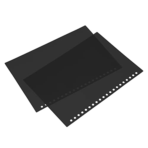 Bindungsabdeckung, 20 Löcher aus 50 PCs Papierschutz für Notebooks (Schwarz) von Tomantery