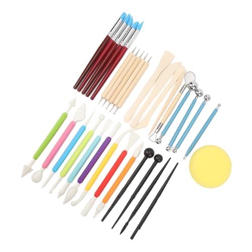 Polymer -Tonwerkzeuge, Tragbare Weit Verbreitete Tonwerkzeuge Kit 33pcs Einfach zu Reinigen Komplette Werkzeuge für die Gravur für die Formung Polymer -Tonwerkzeuge, Tragbare Weit Verbreitete Tonwerkzeuge Kit 33pcs Einfach zu Reinigen Komplette Werkzeuge für die Gravur für die Formung von Tomantery