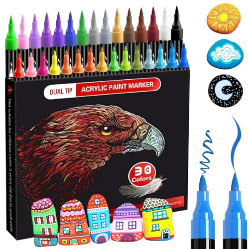 Tomaxis 30 Farben Paint Marker Permanente Zeichnung Marker Stifte Tomaxis 30 Farben Paint Marker Permanente Zeichnung Marker Stifte von Tomaxis