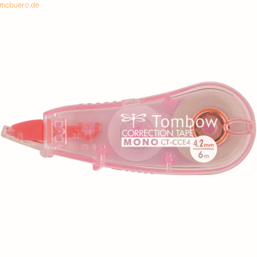 20 x Tombow Korrekturroller Mono CCE 4,2mmx6m transparent pink Blister von Tombow