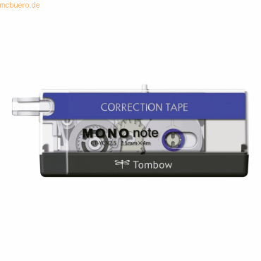 20 x Tombow Korrekturroller Mono Note 2,5x4m schwarz von Tombow