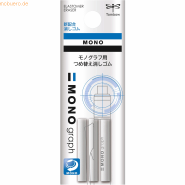 5 x Tombow Ersatzradierer Mono Graph VE=3 Stück von Tombow