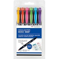 Tombow MONO edge Textmarker farbsortiert, 6 St. von Tombow