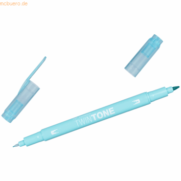 6 x Tombow Doppelfasermaler TwinTone Rund- und Finelinerspitze aqua 6 x Tombow Doppelfasermaler TwinTone Rund- und Finelinerspitze aqua von Tombow