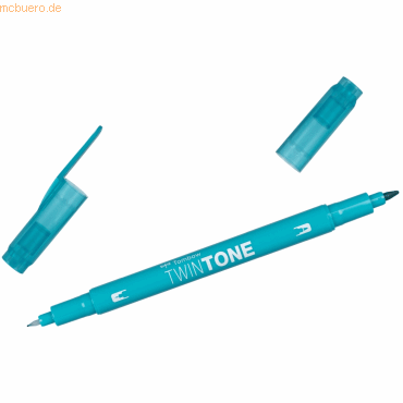 6 x Tombow Doppelfasermaler TwinTone Rund- und Finelinerspitze emerald von Tombow