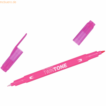 6 x Tombow Doppelfasermaler TwinTone Rund- und Finelinerspitze pink von Tombow