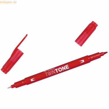 6 x Tombow Doppelfasermaler TwinTone Rund- und Finelinerspitze strawbe von Tombow