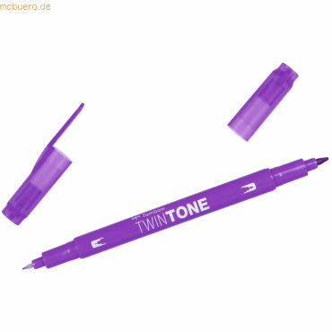 6 x Tombow Doppelfasermaler TwinTone Rund- und Finelinerspitze violet von Tombow