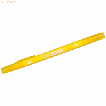6 x Tombow Doppelfasermaler TwinTone Rund- und Finelinerspitze yellow von Tombow