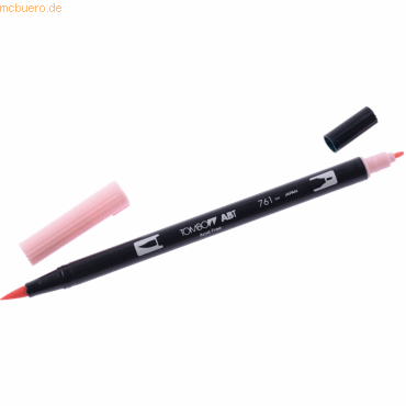 6 x Tombow Dual-Fasermaler ABT mit Rundspitze/Pinselspitze carnation von Tombow