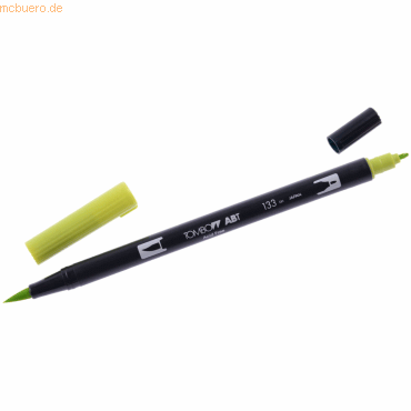 6 x Tombow Dual-Fasermaler ABT mit Rundspitze/Pinselspitze chartreuse von Tombow