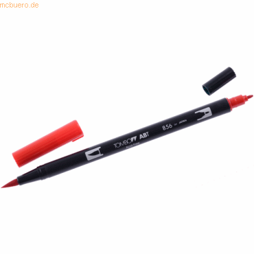 6 x Tombow Dual-Fasermaler ABT mit Rundspitze/Pinselspitze chinise red von Tombow