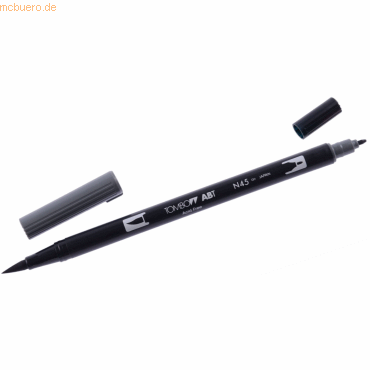 6 x Tombow Dual-Fasermaler ABT mit Rundspitze/Pinselspitze cool grey 1 von Tombow