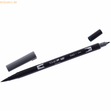 Tombow Dual-Fasermaler ABT mit Rundspitze/Pinselspitze cool grey 10 von Tombow