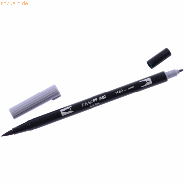 Tombow Dual-Fasermaler ABT mit Rundspitze/Pinselspitze cool grey 6 von Tombow