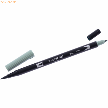 Tombow Dual-Fasermaler ABT mit Rundspitze/Pinselspitze holly green von Tombow