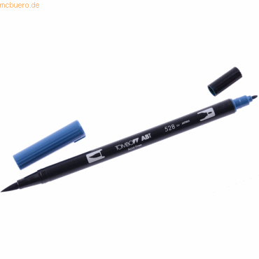 6 x Tombow Dual-Fasermaler ABT mit Rundspitze/Pinselspitze navy blue von Tombow