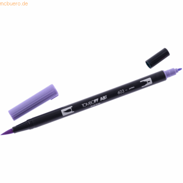 6 x Tombow Dual-Fasermaler ABT mit Rundspitze/Pinselspitze periwinkle von Tombow