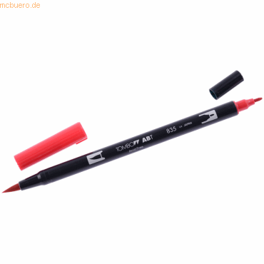 6 x Tombow Dual-Fasermaler ABT mit Rundspitze/Pinselspitze persimmon von Tombow