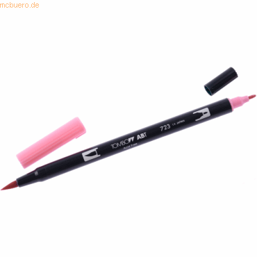 6 x Tombow Dual-Fasermaler ABT mit Rundspitze/Pinselspitze pink von Tombow