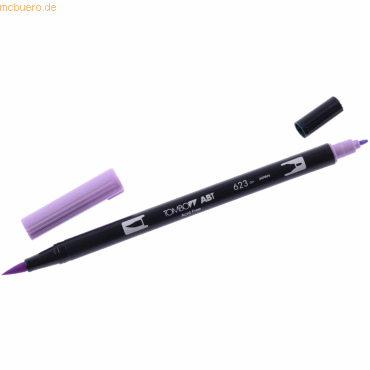 6 x Tombow Dual-Fasermaler ABT mit Rundspitze/Pinselspitze purple sage von Tombow