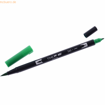 6 x Tombow Dual-Fasermaler ABT mit Rundspitze/Pinselspitze sap green von Tombow