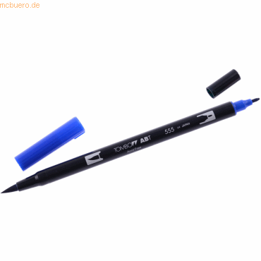 6 x Tombow Dual-Fasermaler ABT mit Rundspitze/Pinselspitze ultramarine von Tombow