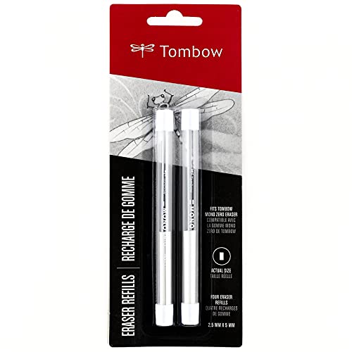 TOMBOW 57318 MONO Zero Radiergummi, Nachfüllpackung, rechteckig, 2,5 mm, 2 Stück TOMBOW 57318 MONO Zero Radiergummi, Nachfüllpackung, rechteckig, 2,5 mm, 2 Stück von TOMBOW