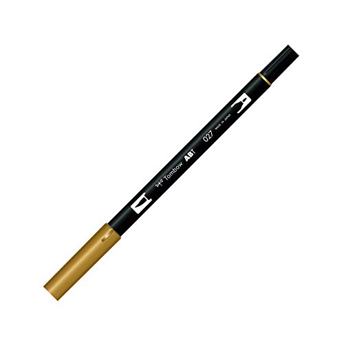 Tombow ABT-027 Fasermaler ABT Dual Brush Pen mit zwei Spitzen, dark ochre von Tombow