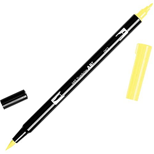 Tombow ABT-062 Fasermaler Dual Brush Pen mit zwei Spitzen, pale yellow von Tombow