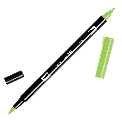 Tombow ABT-173 Fasermaler Dual Brush Pen mit zwei Spitzen, willow green von Tombow