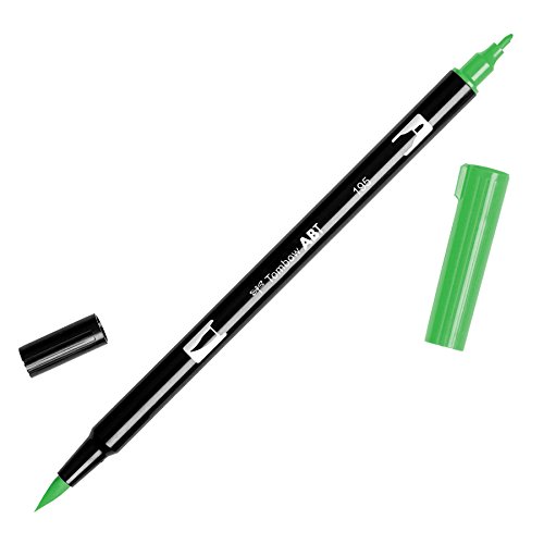 Tombow ABT-195 Fasermaler Dual Brush Pen mit zwei Spitzen, light green von Tombow