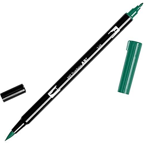 Tombow ABT-346 Fasermaler Dual Brush Pen mit zwei Spitzen, sea green, 1 Stück (1er Pack) von Tombow