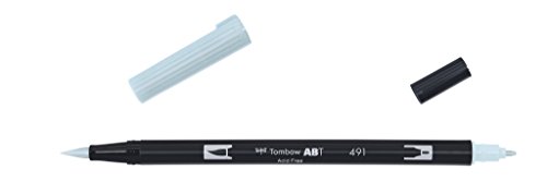 Tombow ABT-491 Fasermaler Dual Brush Pen mit zwei Spitzen, glacier blue von Tombow