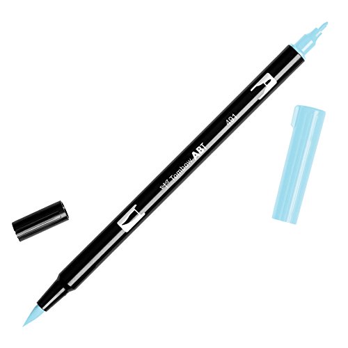 Tombow ABT-491 Fasermaler Dual Brush Pen mit zwei Spitzen, glacier blue von Tombow