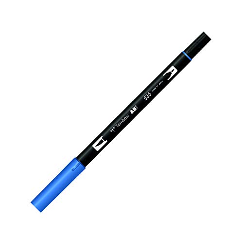Tombow ABT-535 Fasermaler Dual Brush Pen mit zwei Spitzen, cobalt blue, 1 Stück (1er Pack) von Tombow