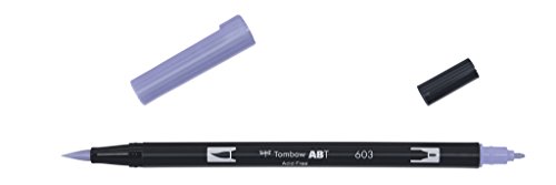 Tombow ABT-603 Fasermaler Dual Brush Pen mit zwei Spitzen, periwinkle von Tombow