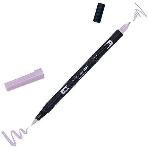 Tombow ABT-623 Fasermaler Dual Brush Pen mit zwei Spitzen, purple sage, 1 Stück (1er Pack) von Tombow