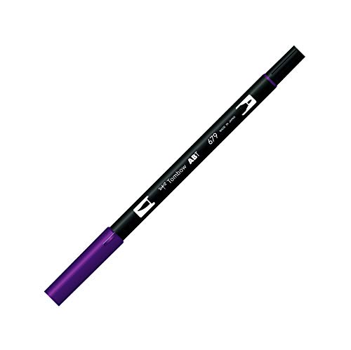 Tombow ABT-679 Fasermaler Dual Brush Pen mit zwei Spitzen, dark plum von Tombow