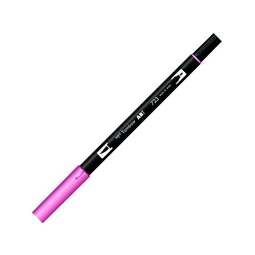 Tombow ABT-723 Fasermaler Dual Brush Pen mit zwei Spitzen, pink von Tombow