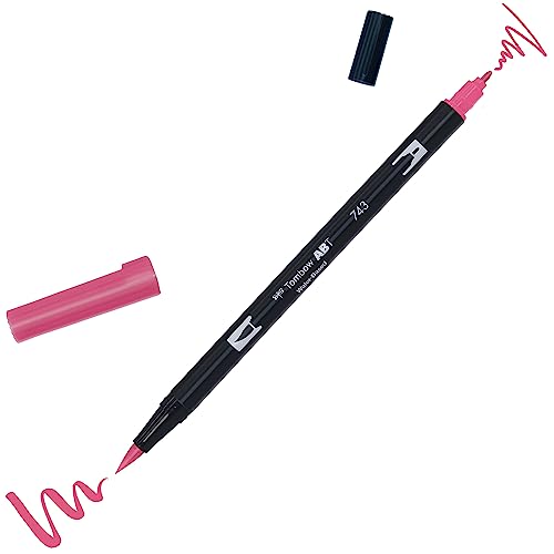 Tombow ABT-743 Fasermaler Dual Brush Pen mit zwei Spitzen, hot pink von Tombow