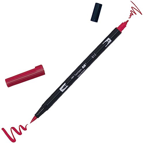Tombow ABT-815 Fasermaler Dual Brush Pen mit zwei Spitzen, cherry von Tombow