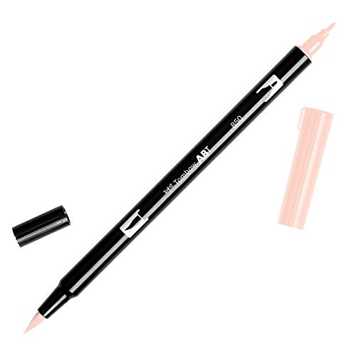 Tombow ABT-850 Fasermaler Dual Brush Pen mit zwei Spitzen, Light Apricot von Tombow