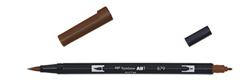 Tombow ABT-879-1P Fasermaler Dual Brush Pen mit zwei Spitzen, geblistert braun, Brown Tombow ABT-879-1P Fasermaler Dual Brush Pen mit zwei Spitzen, geblistert braun, Brown von Tombow