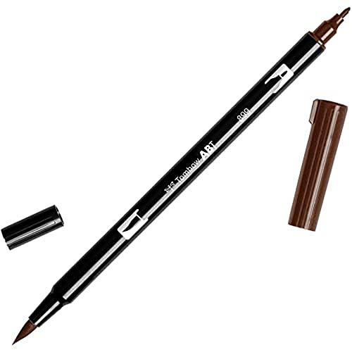 Tombow ABT-899 Fasermaler Dual Brush Pen mit zwei Spitzen, redwood, 1 Stück (1er Pack) von Tombow